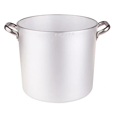 Immagine di Pentole Agnelli ALMR110336 Pentola Cilindrica Radiante con Due Maniglie Inox, Argento, 36 cm, 33 l , 1 Pezzo