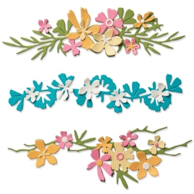 Immagine di Sizzix Set di Fustelle Thinlits Woodland Borders, Confini boschivi, One size
