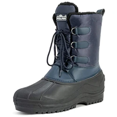 Immagine di Uomo Letame Allacciare Breve Nylon Pioggia Anatra Stivali NAV41 AYC0143