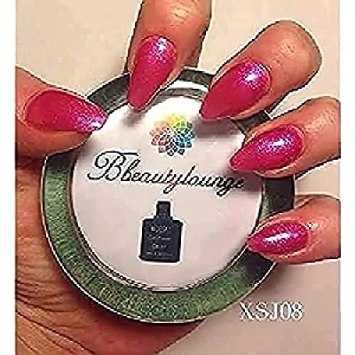 Immagine di Bluesky Smalto Per Unghie Gel, Rosa Glitzer, Xsj8, Rosa, Luccichio, Neon (Per Lampade Uv E Led) 10 Ml