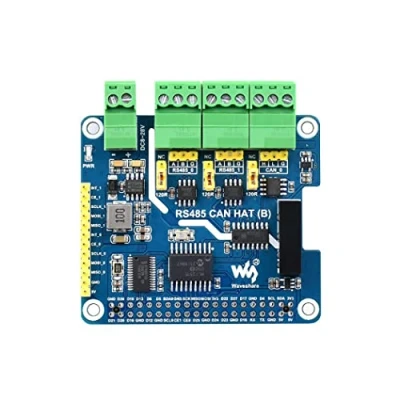 Immagine di Isolated RS485 CAN HAT (B) for Raspberry Pi Series, SPI Communication, 2 Ch and 1 CAN, Converter to CAN/RS485