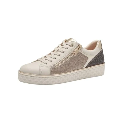 Immagine di MARCO TOZZI Sneaker da Donna Piatte e vegane per Il Tempo Libero Color Beige (Cream Comb) 37 EU