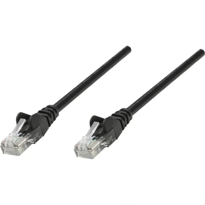 Immagine di Intellinet 342032 RJ45 cavo di rete, patch CAT 6 U/UTP 0.50 m Nero 1 pz.