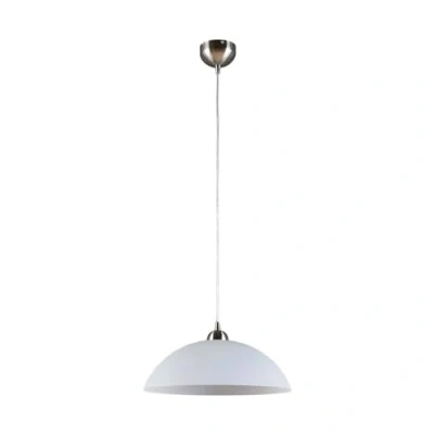 Immagine di lampada a sospensione &#039;Valeria&#039; dimmerabile (Moderno) colore Bianco, in Vetro ad es. Cucina (1 luce, E27) di Lindby vetro, sospensione, per