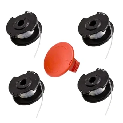Immagine di Viilich 4 bobine di Filo Ricambio,per tagliaerba a Batteria Einhell GE CT 18/28 Li e TC,per Bobina Ricambio TLE 03,1 Copertura 03 1