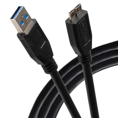 Immagine di Maplin Cavo USB a Micro B V3.0 Super Speed 3m