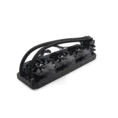 Immagine di ABYSM Sistema di raffreddamento Liquida ATLANTICO 360 mm con 3 Ventole Silenziose da 120 mm, Display Temperatura e connessione 4 Pin PWM, Speciale Gaming