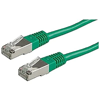 Immagine di Roline 21.15.0353 RJ45 cavo di rete, patch CAT 5e S/FTP 3.00 m Verde doppia schermatura, contatti connettore dorati 1 pz.