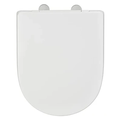 Immagine di WENKO Sedile WC Exclusive n. 3 con meccanismo di abbassamento Automatico, Adatto per Villeroy &amp; Boch O.Novo e ceramiche d’Uso Commerciale, in Duroplast Antibatterico, 36,5 x 45 cm, Bianco Opaco
