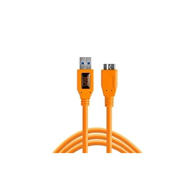 Immagine di Tether Tools Cavo USB Spina A, Micro B 3.0 4.60 m Arancione CU5454