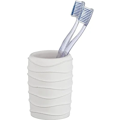Immagine di Wenko 23303100 Corda, portaspazzolino da denti e dentifricio, 7,5 x 10 cm, bianco