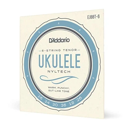 Immagine di D&#039;Addario EJ88T 6 Nyltech Muta per ukulele tenore a corde