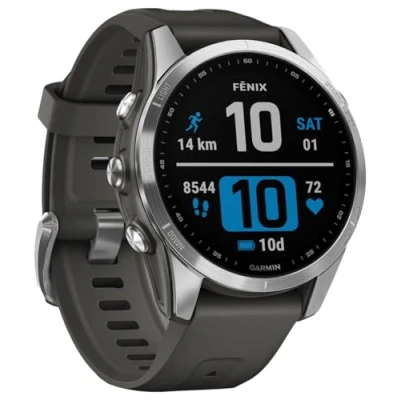 Immagine di Garmin Fenix 7S 42mm Argento (Cinturino Silicone Grigio)