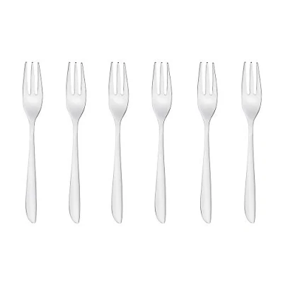Immagine di Sambonet Cake Forks Leaf Silver 6 Pieces