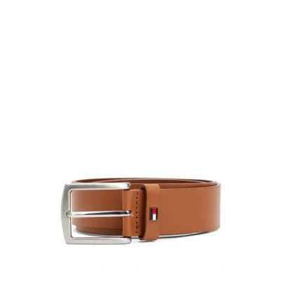 Immagine di Tommy Hilfiger Cintura Uomo Denton 3,5 cm in Pelle, Marrone (Cognac), 90