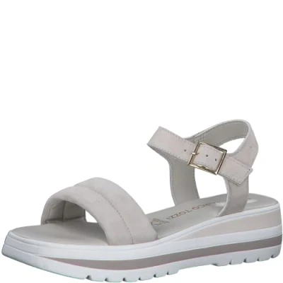 Immagine di MARCO TOZZI Damen 2 28780 20, Sandali con Zeppa Donna, sassolino, 37 EU
