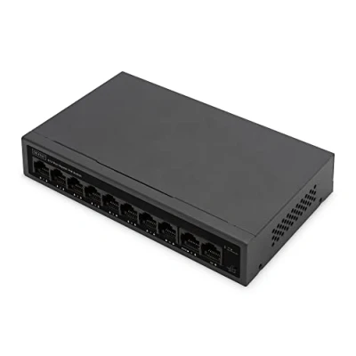 Immagine di Digitus DN 95357 Switch di rete 8+2 porte 10 / 100 1000 MBit/s Funzione PoE