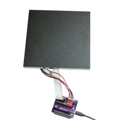 Immagine di SeenGreat RGB Full Color Matrix Panel Display 64 Pixels for Raspberry Pi Pico ESP32 Ardui with Adapter Board Directly Plug and Play