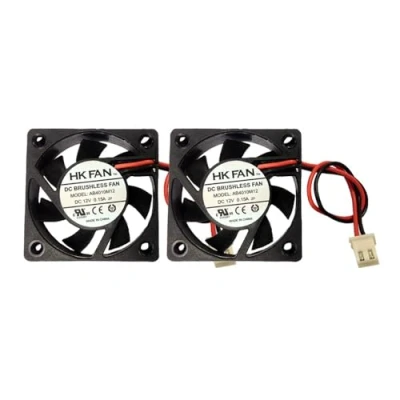 Immagine di 2 Ventole di raffreddamento 2pin, DC, 40 x 10mm, 4010, 12V, 0,15A, Con Cuscinetto a Sfera, Senza Spazzole