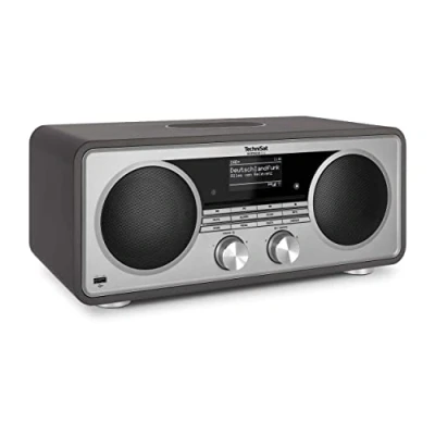 Immagine di TechniSat DIGITRADIO 602 Stereo Internetradio (DAB, UKW, sistema 2.1 da 70 watt con subwoofer, CD, USB, streaming Bluetooth, AUX, WLAN, sveglia, Spotify Connect, telecomando) Antracite