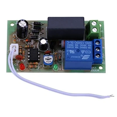 Immagine di Rele Temporizzatore, Akozon Modulo Relè Temporizzatore Timer 220V Trigger Interruttore di Spegnimento Ritardato Tempo Regolabile(1sec 60sec)