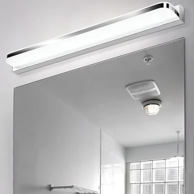 Immagine di Talwei lampada da specchio per bagno, parete bagno in acciaio inox, 42cm 9 W, a LED 4000K 6000K, (Bianco freddo)