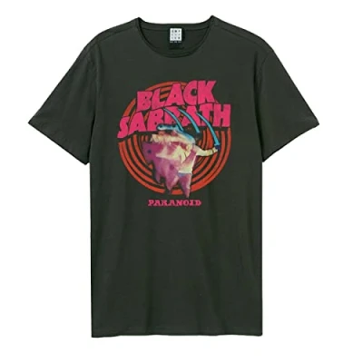 Immagine di Black Sabbath Amplified Collection Paranoid Uomo T Shirt Carbone XL 100% Cotone Regular