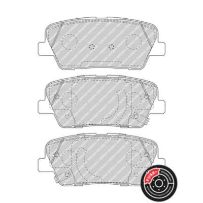 Immagine di FERODO FDB5048 Kit pastiglie freno con segnalatore acustico usura accessori KIA: Stinger Hatchback