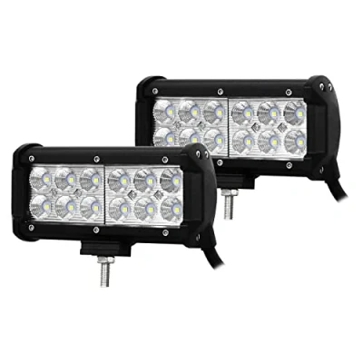 Immagine di Willpower Barra Led 2pc 36W 18cm Barras de Luz Trabajo Facos Inundación DC 12V 6000K Faro IP67 Impermeable Faco para Coche 4x4 Tractor Camino Barco ATV UTV SUV 4WD