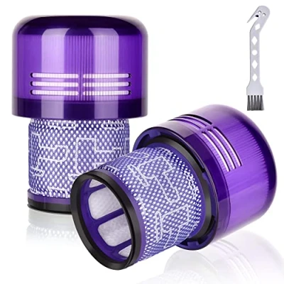 Immagine di Leadaybetter 2 Pezzi Filtri per Dyson V11 Absolute Extra Pro, Torque Drive Animal, V15 Detect Aspirapolvere senza fili SV14 SV17 SV22 Filtro di Ricambio Lavabile Hepa Sostituisce # DY 970013 02