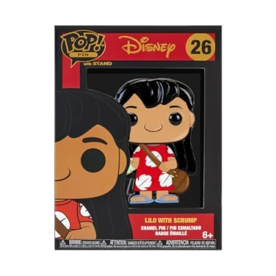 Immagine di Funko Large Pop Enamel Pin Disney Lilo And Stitch With Scrump &amp; Spille Smaltate Spilla da Collezione Carina per gli Zaini Borse