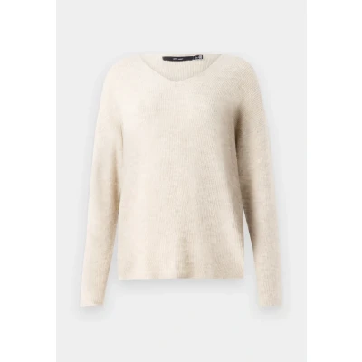 Immagine di Vero Moda Vmcrewlefile LS Vneck NOOS Maglione birch, Donna, Taglia: Medium, Birch