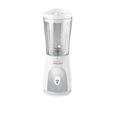 Immagine di Melchioni Mr Frullo, Frullatore Blender Mixer Elettrico,180W, da Tavolo Multifunzione, Tritatutto, Tasto pulse, Lame in acciaio, Base antiscivolo, Capacita&#039; 450ml