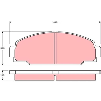Immagine di TRW GDB3090 Kit pastiglie freno Non predisposto per contatto segnalazione usura