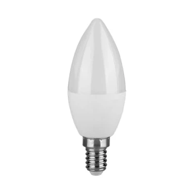 Immagine di V TAC 21173 LED (monocolore) ERP F (A G) E14 Forma di candela 4.5 W = 40 Bianco freddo (Ø x A) 36.5 mm 100 1 pz.
