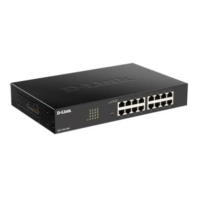 Immagine di D Link DGS 1100 16V2 Smart Switch Gestito, 16 Porte Gigabit, Supporto VLAN, Funzionalità Layer 2, QoS, 802.3az EEE, Senza Ventole