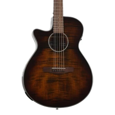 Immagine di Ibanez AEG70L TIH Lefthand Tiger Burst High Gloss Chitarra acustica mancina