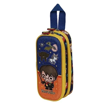 Immagine di Karactermania Harry Potter Crest 3D Double Astuccio per bambini, Taglia: One Size, Naranja