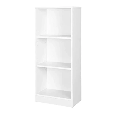 Immagine di VASAGLE Libreria a 3 Scomparti con Ripiani Regolabili, Scaffale Porta Libri e Documenti per Soggiorno, Camera da Letto, Cameretta Ufficio, 40 x 24 93 cm, Bianco LBC103W