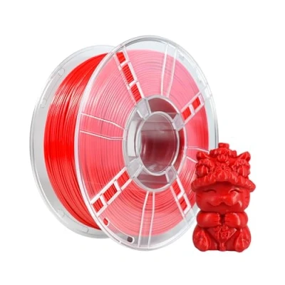 Immagine di iBOSS PETG+Filamento 1,75 mm rosso, materiale di stampa 3D filamento ad alta tenacità, precisione dimensionale +/ 0.02 mm, 1KG/albero, 2,2 libbre, stampante FDM
