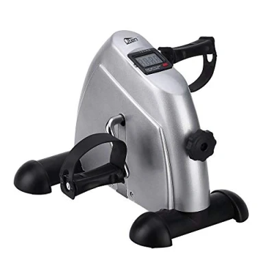 Immagine di Uten Mini Cyclette, Portable Under Table Pedal Exercise Bike, Riabilitazione di Gambe e Braccia Con Display LCD, Per le Persone Che si Esercitano Raramente