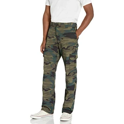 Immagine di Dickies Pantaloni Cargo Elasticizzati, Taglio Regular, Uomo, Verde Cacciatore Mimetico, 40W / 32L