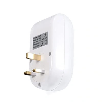 Immagine di Timer Presa di alimentazione automatica On/Off Display digitale corrente Conto alla rovescia Interruttore UK Plug