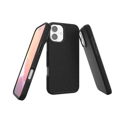 Immagine di JT Berlin BackCase Pankow Solid Backcover per cellulare Apple iPhone 16 Plus Nero Compatibile con MagSafe, Carica induttiva, Anti urti