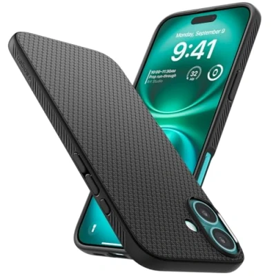 Immagine di Spigen Liquid Air TPU Back Cover Nero Apple iPhone 16