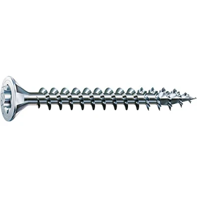 Immagine di SPAX Vite universale con testa svasata T STAR plus, 4CUT, Filettatura piena, Bianco zincato, 4.5 x 35 mm, 200 pezzi
