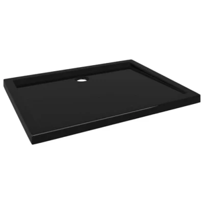 Immagine di vidaXL Piatto Doccia in ABS Rettangolare Nero 70x90 cm