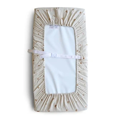 Immagine di Mushie Fodera per Fasciatoio Lavabile 70 x 45 cm Adatta Fasciatoi Standard Cinture di Sicurezza Regolabili Accessori Bambini Sicuri e Alta Qualità Rainbow