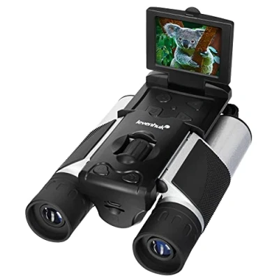 Immagine di Levenhuk Atom Digital DB10 LCD Binocolo Potente, Compatto e Leggero, con Display Integrato Videocamera