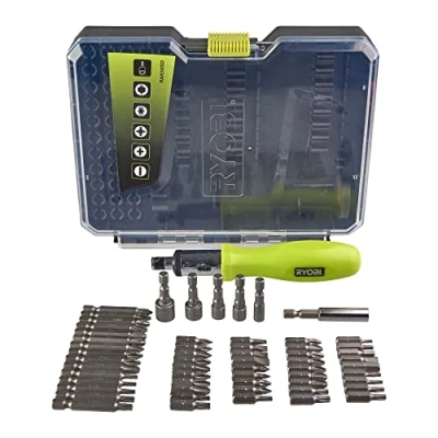 Immagine di RYOBI, Set di 59 accessori per avvitare bullonare con cacciaviti a cricchetto